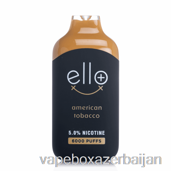 E-Juice Vape BLVK ELLO Plus 6000 Disposable American Tobacco